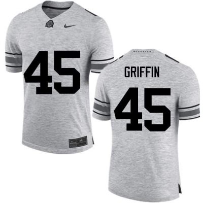 Men's Ohio State Buckeyes #45 Archie Griffin Gray Nike NCAA College Football Jersey May ROT1144NC